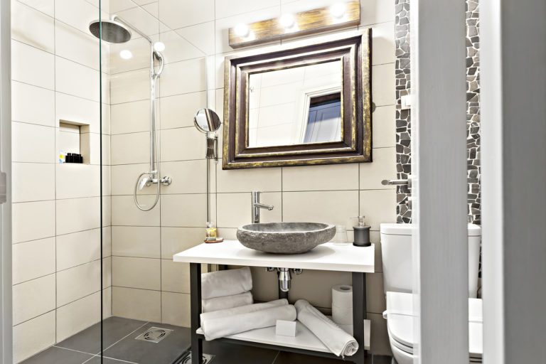 bathtub and shower bathroom remodel in Springfield, MA